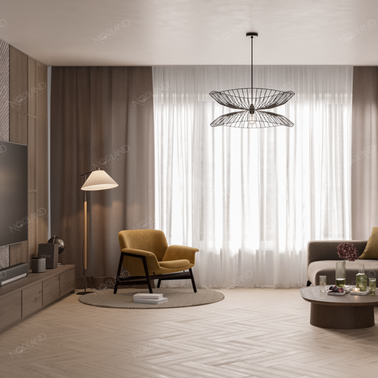 Кварцвинил Norland Северный уют LVT (Lagom Parquet LVT) 1034-08 Elegant