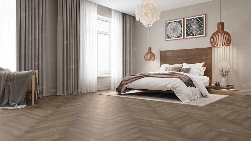 Кварцвинил Alpine Floor Parquet Premium Eco 19-7 Дуб Насыщенный