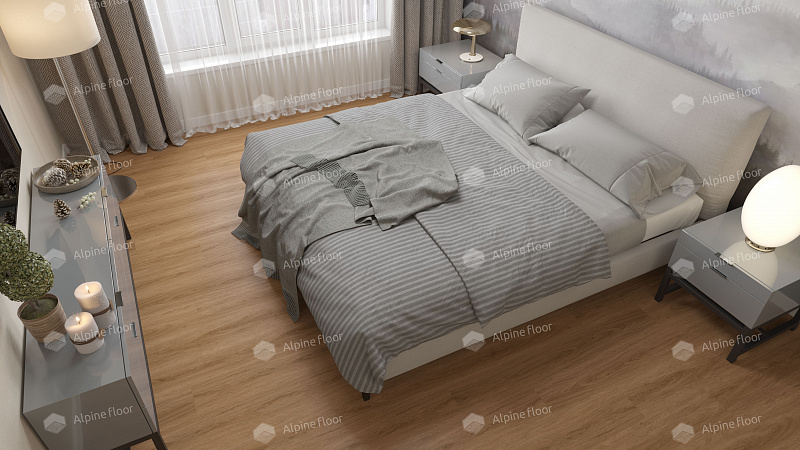 Кварцвинил Alpine Floor Easy Line Еco 3-21 Дуб Рыжий