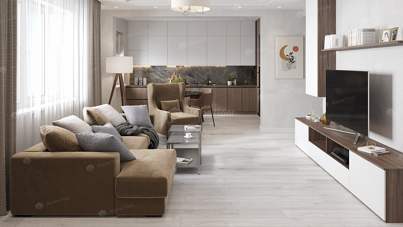 Кварцвинил Alpine Floor Premium XL Eco 7-21 Дуб Морская пена