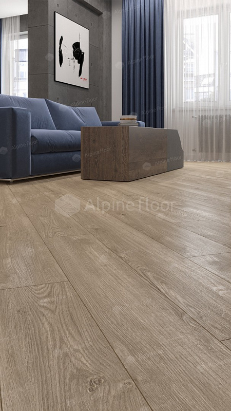 Кварцвинил Alpine Floor Sequoia Spc Еco 6-2 Секвойя Коньячная