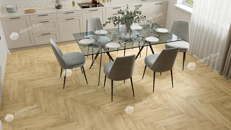 Кварцвинил Alpine Floor Parquet Premium Eco 19-3 Дуб Ваниль Селект