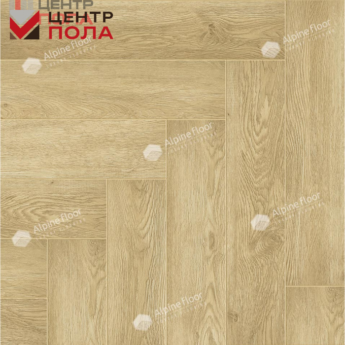 Кварцвинил Alpine Floor Parquet Premium Eco 19-3 Дуб Ваниль Селект