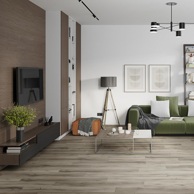 Кварцвинил Damy Floor Family LVT 6607-9-LVT Дуб Натуральный