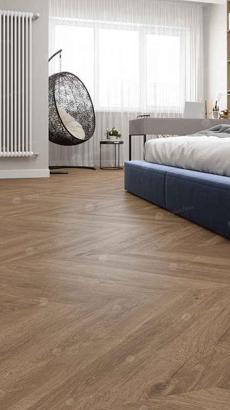 Кварцвинил Alpine Floor Easy Line Еco 3-25 Французская елочка